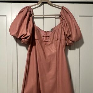 Fashion nova faux leather dress